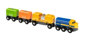 Brio World Pociąg Towarowy Z Trzema Wagonami 3+