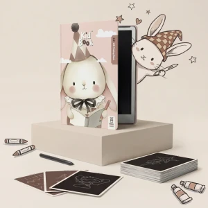 KidBook Tablet Graficzny z kartami pracy do rysowania Rabbit