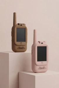 KidTooki Video Walkie Talkie - Pink&Brown