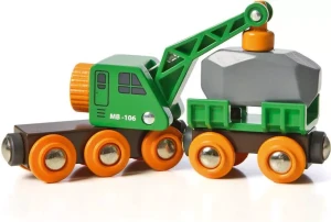Brio World Kolejowy Wagon Dźwigowy 3+