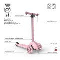 SCOOTANDRIDE Highwaykick 3S Hulajnoga z systemem sterowania 2w1 i kolkami LED skladana 3 Różowa 2.jpg