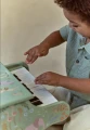 Little Dutch Drewniane pianino zielone Safari Friends7.jpg