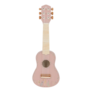 Little Dutch Drewniana gitara różowa Safari Friends 3+