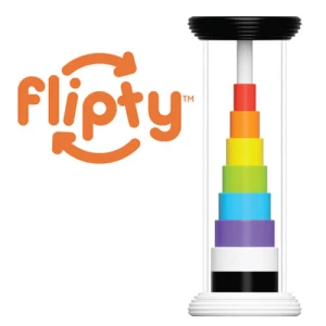 Fat Brain Toys Flipty Obracanka Tęczowo-Kontrastowa 12m+