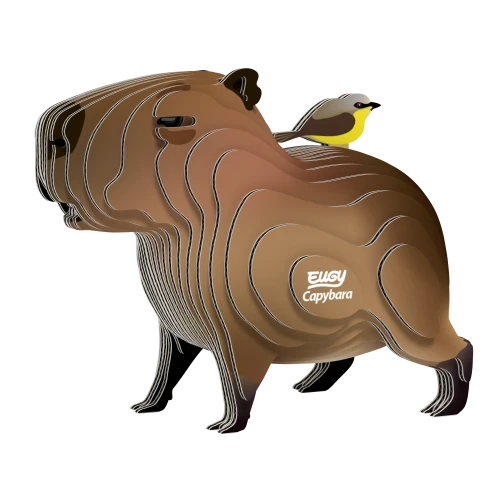 Eugy Eko Układanka 3D Kapibara Gryzoń 6+.png